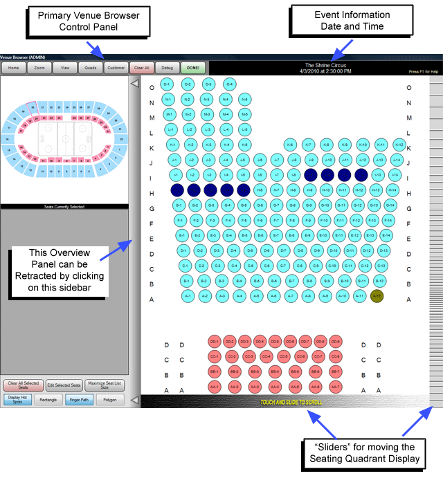 Reserved Seating Screen, MI State Fair Coliseum